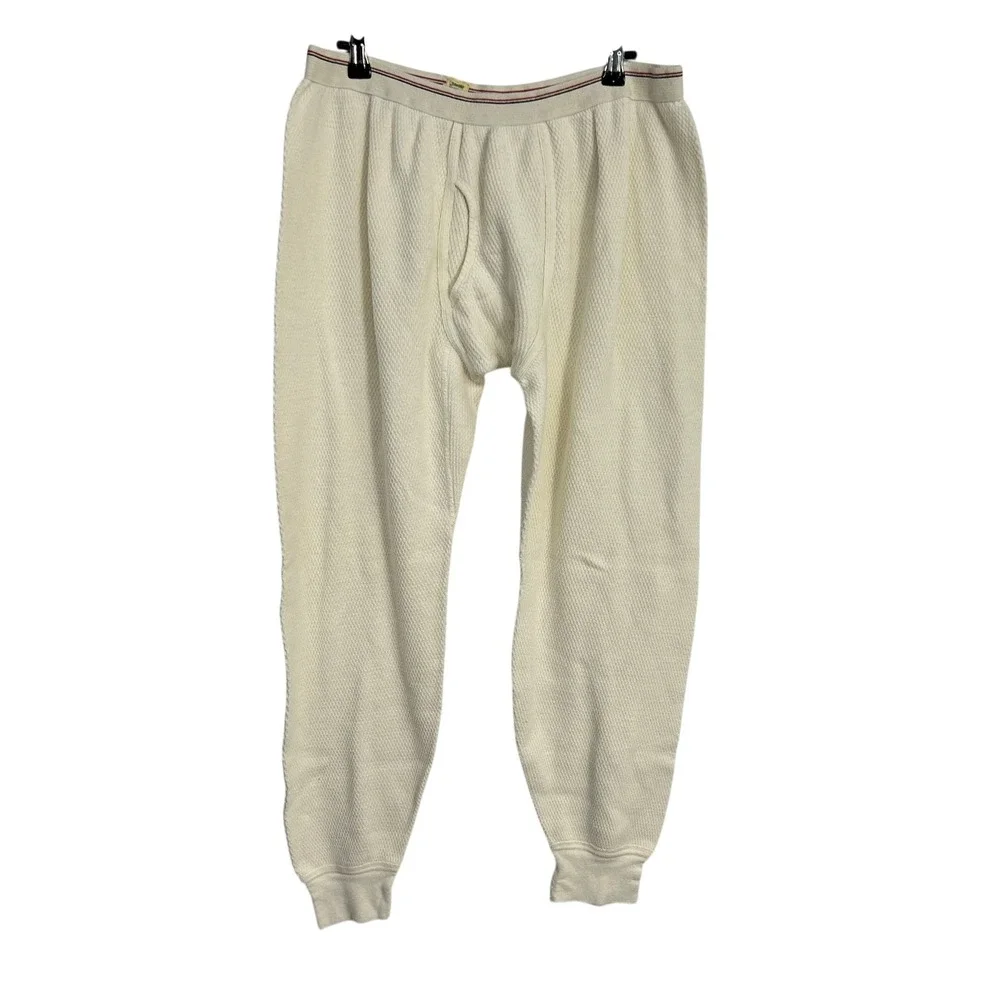 St Johns Bay Thermal Waffle Knit Long Johns XL Tall USA Made Cotton Base Layer